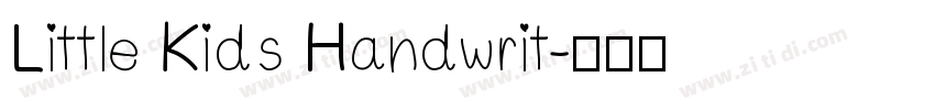 Little Kids Handwrit字体转换